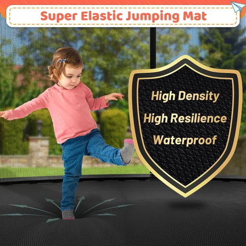 Vista 5 de Zevemomo - Trampolines de 8.0 pies, 10.0 pies, 12.0 pies, 14.0 pies, 16.0 pies, para exteriores, trampolines para niños y adultos, trampolines