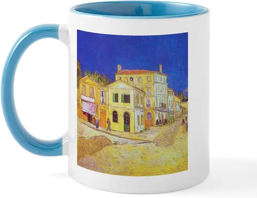 Vista 19 de CafePress Irises By Vincent Van Gogh Taza de café de cerámica de 11 oz (11.0 fl oz)