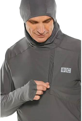 Vista 3 de Coolibar Sudadera con capucha de pesca Andros UPF 50+ para hombre - Protección solar