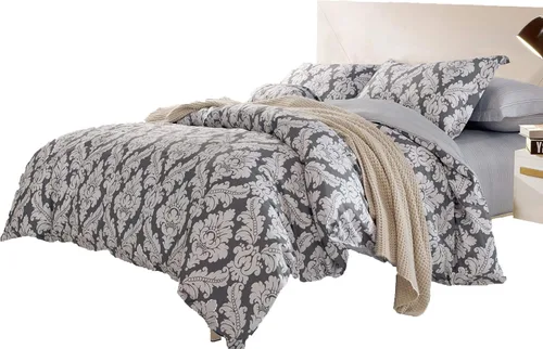 Vista 17 de Swanson Beddings Juego de ropa de cama de 2 piezas 100% algodón floral rosado: funda nórdica y una funda de almohada (individual)