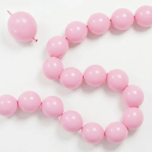Vista 30 de Globos de Enlace Azul Claro, 60 Piezas de 6 Pulgadas Globos Pequeños de Enlace Rápido Azul Bebé para Hacer Pared de Globos, Arco de Corazón, Globos