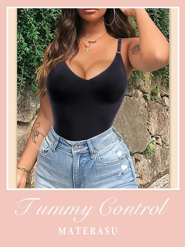 Vista 3 de materasu Faja moldeadora ajustable sin costuras para mujer, control de abdomen, cuerpo completo, moldeador de glúteos, adelgazador de muslos