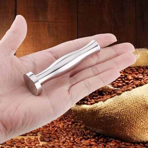 Vista 4 de OUKENS Tamper de café, martillo de presión sólido de acero inoxidable de 0.9 in / 0.94 pulgadas, herramienta de llenado recargable para cápsulas