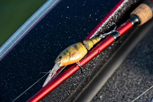 Vista 5 de Berkley Flicker Shad Jointed Fishing Hard Bait Negro plateado