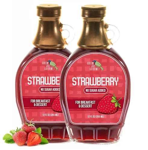 Vista 6 de Green Jay Gourmet Jarabe de mantequilla de manzana sin azúcar añadido, jarabe de desayuno bajo en azúcar con manzanas frescas, jugo de limón