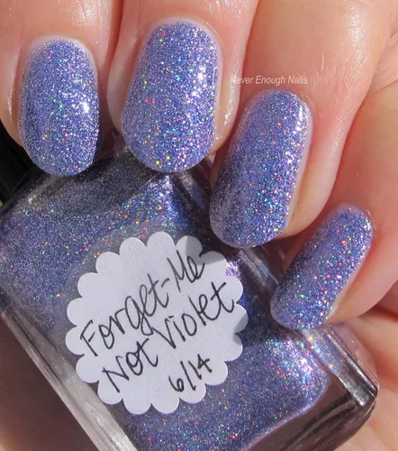 Vista 3 de Violet Shimmerella Nail Polish—Forget-Me-Not Violet