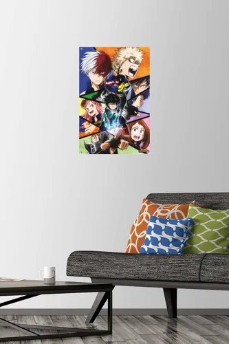 Vista 2 de My Hero Academia - Póster de pared con alfileres