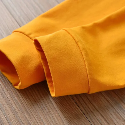 Vista 7 de Conjunto de sudadera con capucha de manga larga a rayas para bebés y niños pequeños