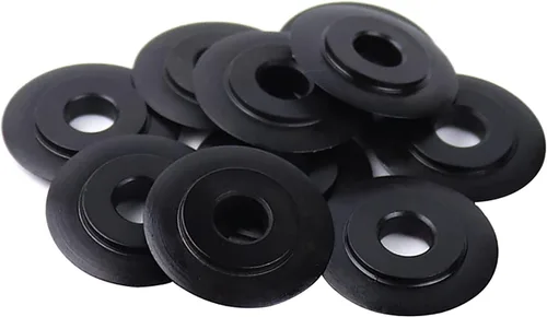Vista 2 de 10 Uds. Negro 0.118x0.709 in Cuchillas Cortadoras de Tubo de Tubo de Aluminio para Cobre Acero Hierro Plástico Tubo de Aluminio Herramienta de Corte