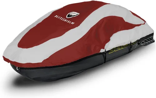 Vista 16 de Jetpro Trailerable PWC Jetski Watercraft Jet - Funda para esquís de hasta 3 plazas, Negro/Gris