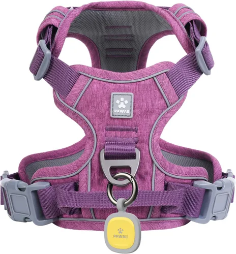 Vista 12 de Pawaii - Arnés para perro sin tirones con etiqueta de identificación de mascotas, chaleco reflectante Built for safer walks with a QR Pet ID Tag