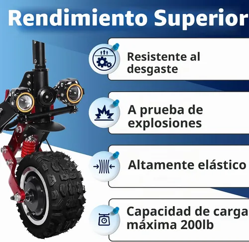 Vista 5 de 2 piezas neumáticos 100/65-6.5 sin cámara, neumáticos de scooter de 11 pulgadas para VSETT 11+/Zero 11X/Dualtron/Thunder/Speedual Plus, neumático