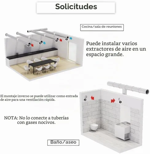Vista 9 de Ventilador de conducto en línea de 4 pulgadas: ventilador