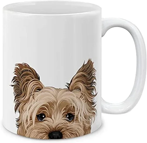 Vista 7 de MUGBREW Taza de cerámica con diseño de bichon frisé, taza para café o té, 325 ml