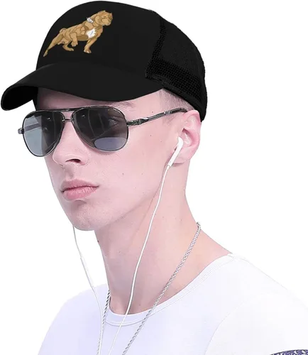Vista 5 de American Bully Trucker Hat - Gorra de béisbol de malla para hombres o mujeres al aire libre