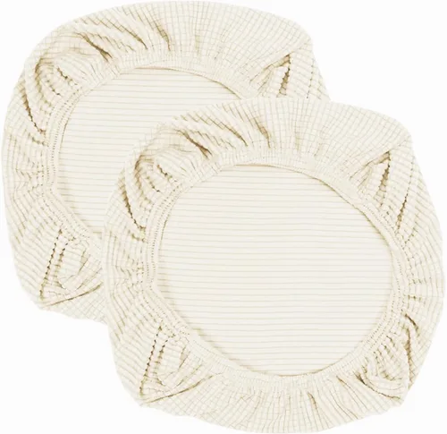 Vista 39 de Yikko - Fundas elásticas de jacquard con licra, con textura de grano de maíz, para sillas, aptas para oficina, comedor, bar, fundas para asientos
