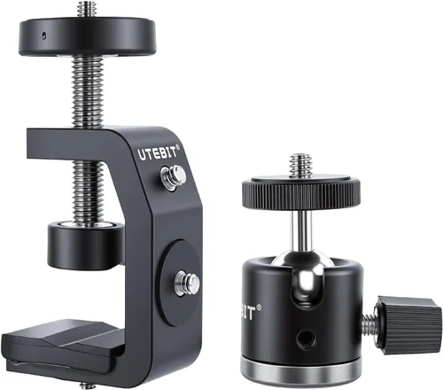 Vista 9 de UTEBIT Super abrazadera de montaje con mini cabeza de bola, 1.181 in