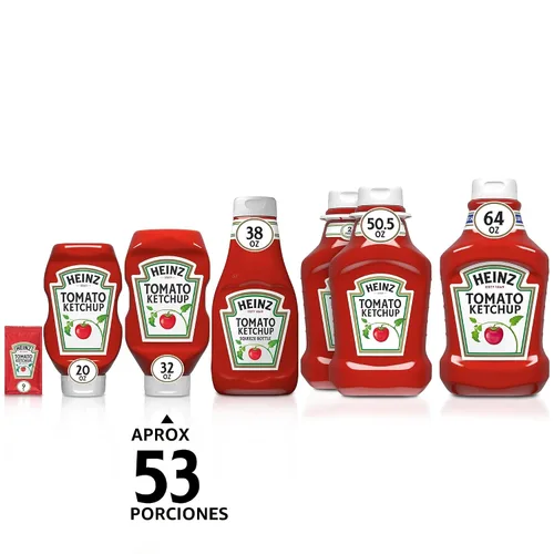 Vista 5 de Heinz Kétchup de tomate (botella de 32 oz/907.19 g)