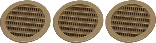 Vista 9 de 2.5 "rejilla redonda de plástico Soffit rejilla de ventilación de aire para reptiles cubierta (6, blanco)
