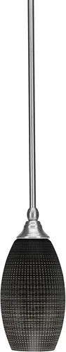 Vista 42 de Toltec Lighting Tallo Colgado Mini colgante, acabado de cobre negro, 3.5" cuadrado humo burbuja vidrio