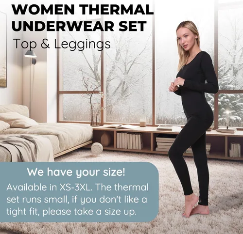 Vista 3 de Ultra Dry Conjunto de ropa interior térmica para mujer
