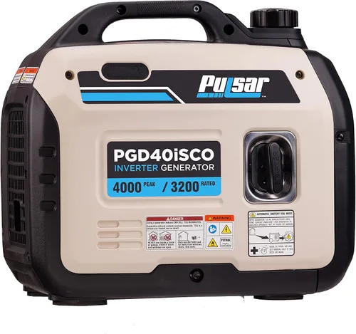 Vista 3 de Pulsar PGD40ISCO Generador de inversor de gas portátil ultra ligero silencioso 4000W, blanco
