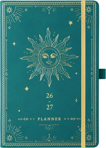 Vista 24 de Agenda 2026 – Agenda 2026, enero 2026 – diciembre 2026, 5.75 x 8.25 pulgadas, planificador semanal y mensual 2026, planificador de piel sintética 26