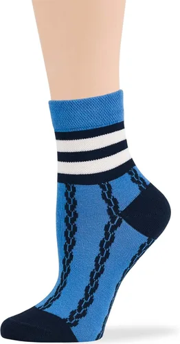 Vista 48 de 7BIGSTARS KINGDOM Women's Cotton Quarter Non-Binding Diabetic Fashion Socks-L-M-4 Pack-Multicolor