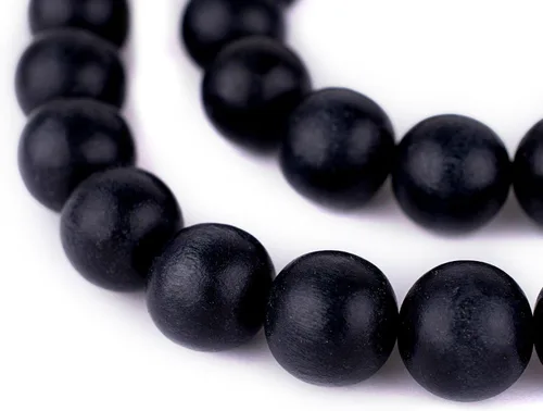 Vista 121 de TheBeadChest: cuentas de madera redondas naturales de 0.315 pulgadas, cuentas de madera sueltas espaciadoras para fabricar joyas, 4 tamaños