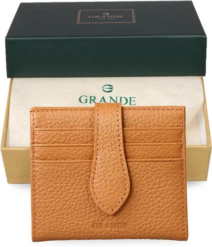 Vista 51 de Grande -3803 Cartera unisex, Azul (Iced Blue), Cartera delgada de cuero con cierre a presión pequeño