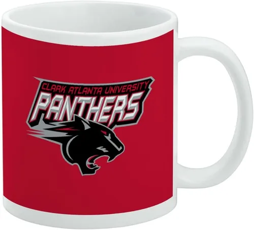 Vista 112 de Taza de cerámica con el logotipo principal de la Universidad Rider, taza de regalo novedosa para café, té y bebidas calientes, 11oz, blanca