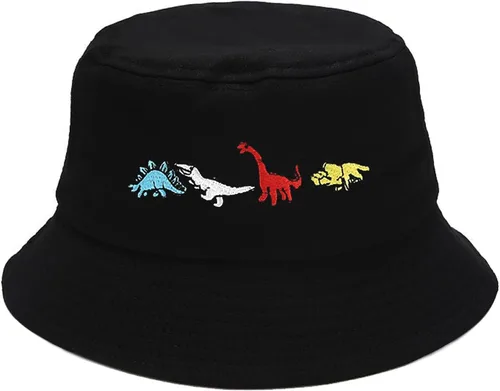 Vista 23 de XYIYI - Sombrero de pescador de algodón con bordado de moda, sombrero de cubo de playa para mujeres y niñas