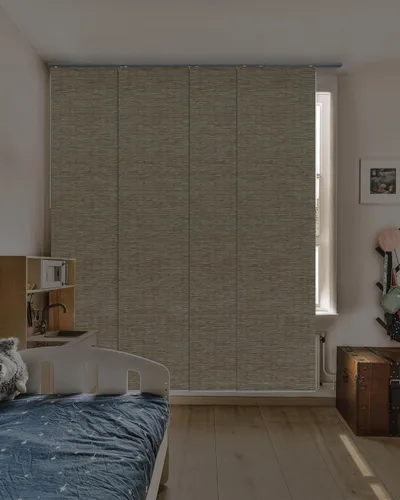 Vista 20 de GoDear Design Persianas verticales deslizantes ajustables con 99.99% de opacidad de 45.8"- 86" de ancho x 96" de alto, persianas de ventana