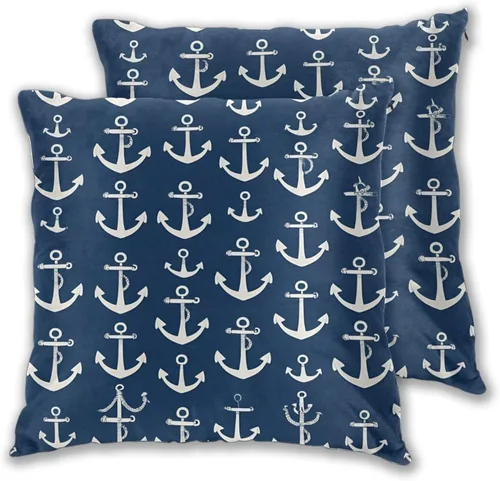 Vista 24 de Juego de 2 fundas de almohada para sofá, oficina, dormitorio, decoración del hogar, 16 x 16 pulgadas