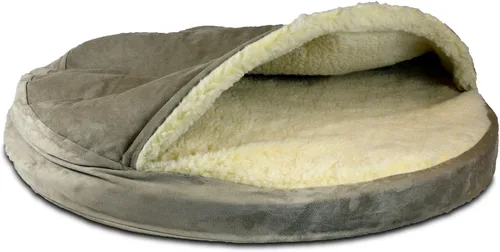 Vista 13 de Snoozer Cama Ortopédica de Lujo Estilo Cueva para Mascotas, Pequeña, Antracita For small sized pets, Removable washable cover, Calming covered dog