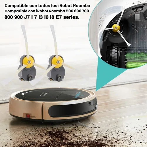 Vista 2 de Módulo de motor de cepillo lateral para iRobot Roomba 500 600 700 800 900 i3 i7 e5 e6