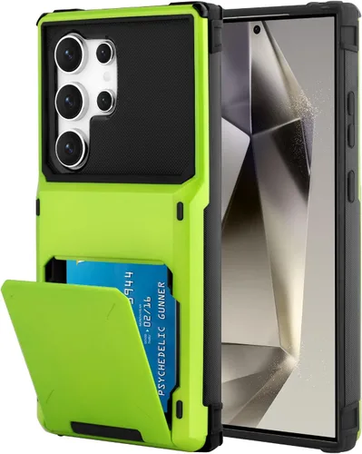 Vista 87 de Funda tipo cartera para Samsung Galaxy S22 con ranura para 2 tarjetas de crédito Funda a prueba de golpes Hybrid Heavy Duty Protection Armor Funda