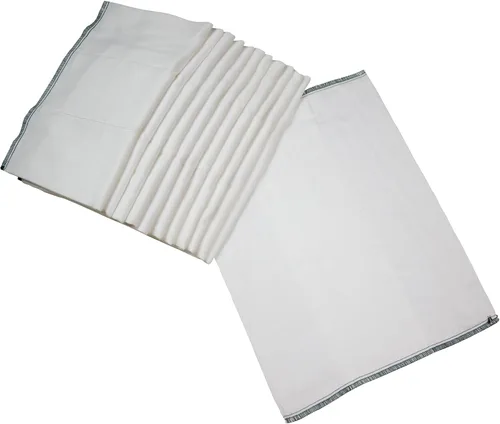 Vista 13 de OsoCozy Pañales de tela preplegados (1 doz), suaves, absorbentes, duraderos, 100% algodón