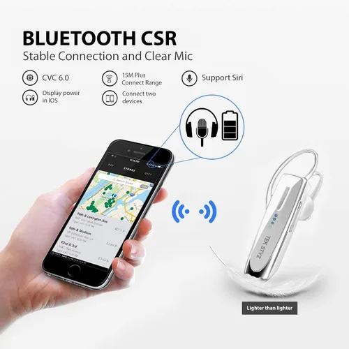 Vista 6 de Bluetooth 5.3 Headset Compatible with Ultimate Ears Boom 3 Wireless Earpiece, IPX5 Waterproof, Dual Microphones, Noise Reduction, 60 Days Standby +