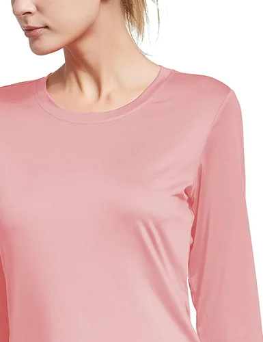 Vista 3 de BALEAF Women's Long Sleeve Running Shirts Workout Tops Athletic Active Quick Dry Soft Lightweight