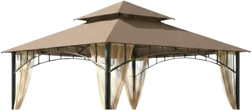 Vista 11 de Garden Winds Cubierta superior de toldo de repuesto para cenador Madaga - Riplock 350 - Terra Cotta