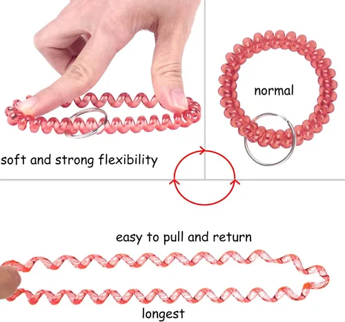 Vista 4 de BIHRTC Llavero de bobina de pulsera