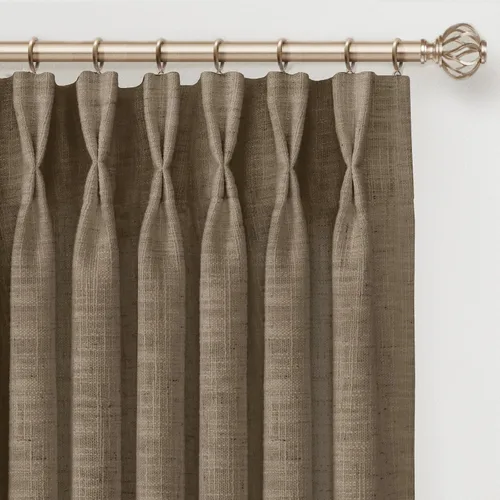 Vista 16 de INOVADAY Cortinas Plisadas con Memoria Entrenada de 96 Pulgadas de Largo, Cortinas de Lino para Sala de Estar, Juego de 2 Paneles de Cortinas Dark