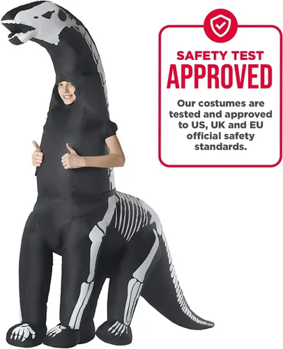 Vista 5 de Morphsuits Disfraz inflable de esqueleto gigante y niños de diplodocus