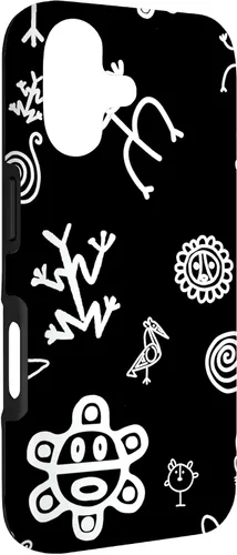 Vista 3 de Simbolos Tainos Tallados Indios de Puerto Rico Boricua Pride - Carcasa para iPhone 17