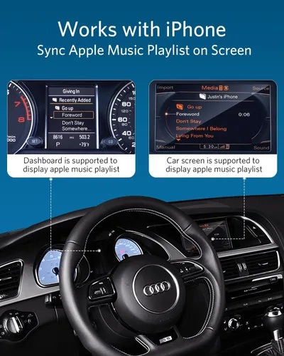 Vista 4 de Airdual - Adaptador Bluetooth 5.0 aptX-HD para iPod de 30 pines, interfaz de música, incluye Audi Volkswagen motocicleta