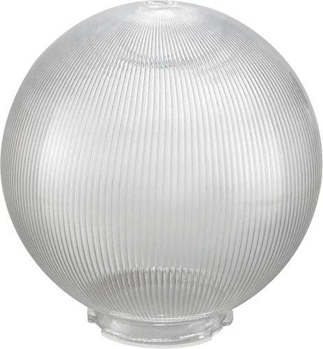 Vista 14 de Aspen Creative 28002-60-41, 8 pulgadas de acrílico transparente lámpara poste globo con 3-7/8" cuello