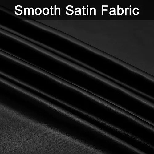 Vista 5 de Homiest - Funda para manta con peso de 48 x 72 pulgadas, de satén negro con 8 lazos, con cremallera extraíble y sedosa, edredón de manta pesada