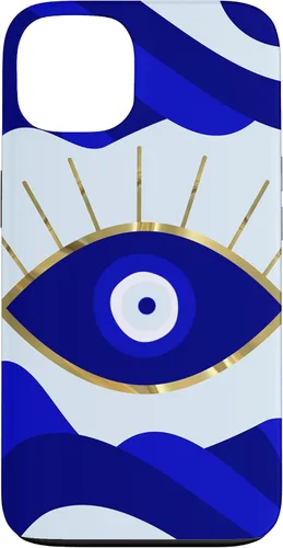 Vista 7 de Funda para iPhone 13 Pro Max Lava All Seeing Blue Evil Eye