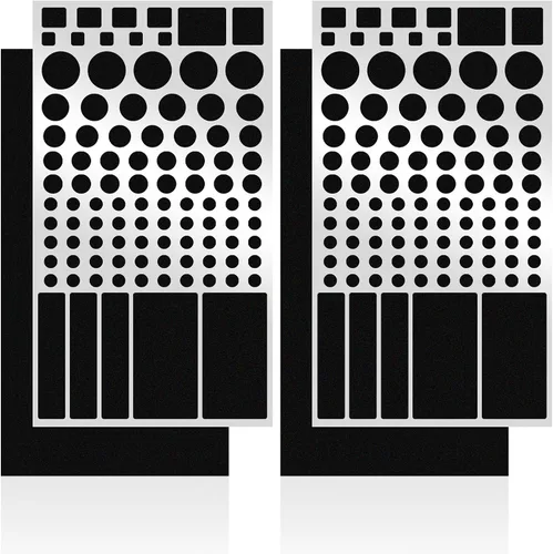 Vista 10 de FLANCCI Adhesivos de bloqueo de luz LED, filtros de atenuación de luz, (2 hojas), hojas de atenuación para enrutadores, cubiertas LED opacas
